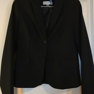 Calvin Klein Black Suit Jacket Size 4